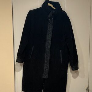 Women’s Teddy Black Coat